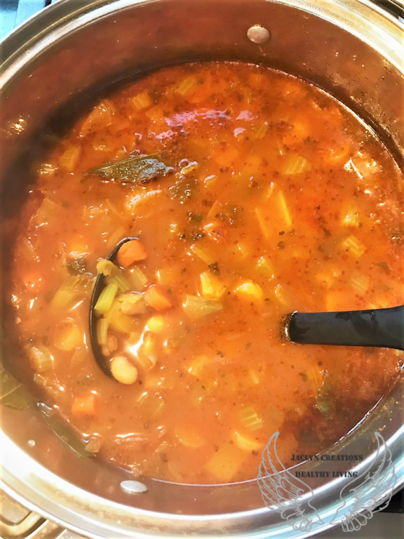 Hearty Vegan Pinto Bean & Lima Bean Soup - Jaclyn Creations - The Vegan ...