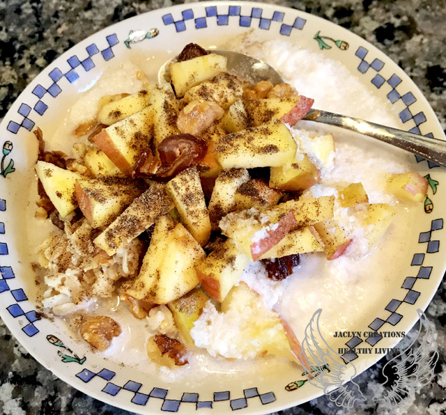 Apple, Date, Walnut, and Spiced Cardamom Breakfast Bowl Galore