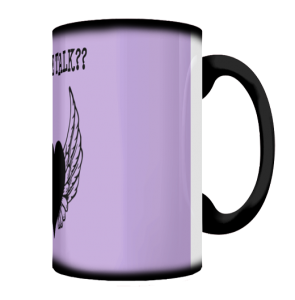 Coffee Talk Purple Mug Side
