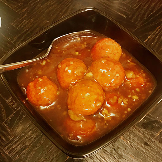 Teriyaki Glazed Meatball Vegan Meal