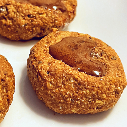 Gluten-Free Oat Flour Thumbprint Cookies